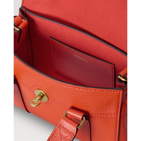 Mulberry Mini Heritage Bayswater Coral Orange